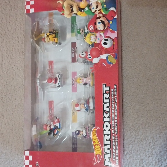 Pack 8 🔥 1:64 Hot wheels Mario Kart shy Guy Yoshi Yoshi glider Bowser Daisy